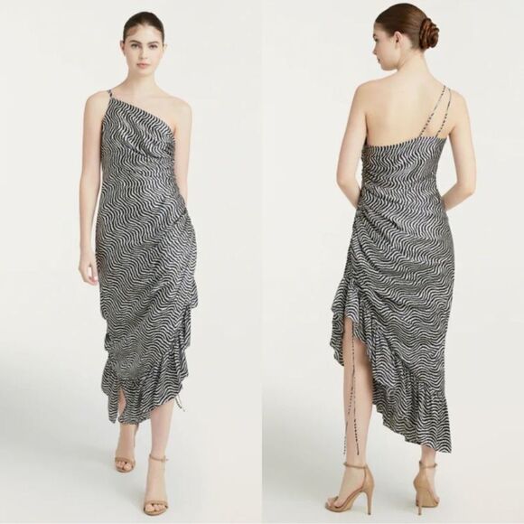 Cinq a Sept Silk Zebra Dress NEW! - Picture 1 of 4